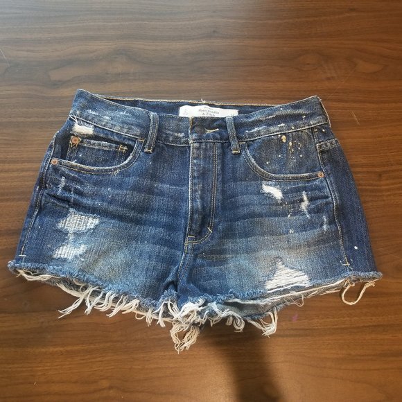 NWOT Abercrombie Paint Splatter Shorts 2 - Picture 1 of 5